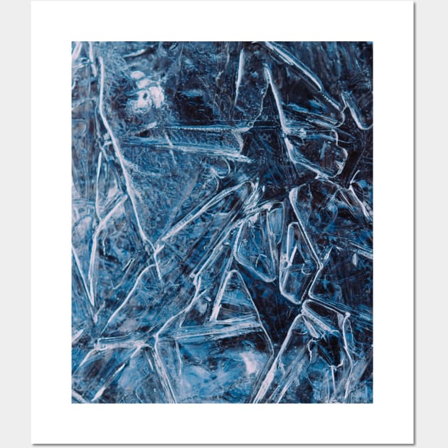 Ice Crystals Winter Wall Art by Haministic Harmony